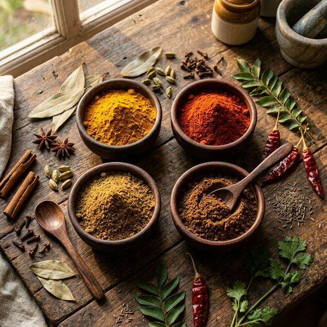Organic Indian spices